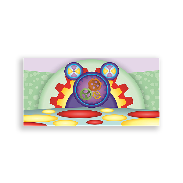 Capa Painel Retangular Sublimado - Casa do Mickey Mouse