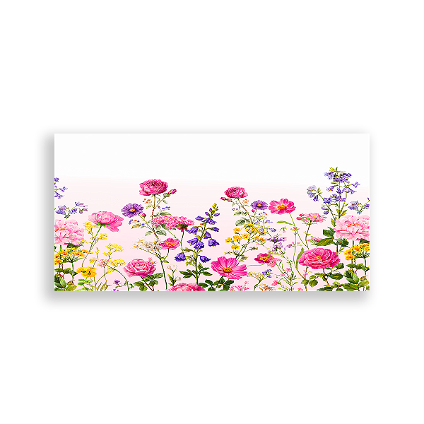 Capa Painel Retangular Sublimado - Floral -Vivi Mide