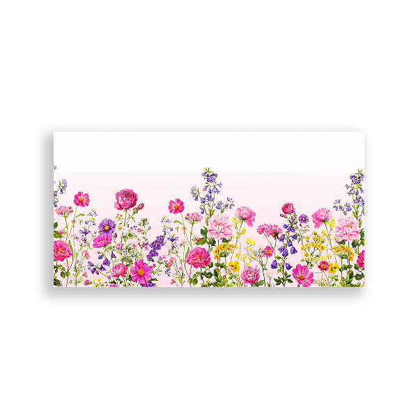 Capa Painel Retangular Sublimado - Floral -Vivi Mide