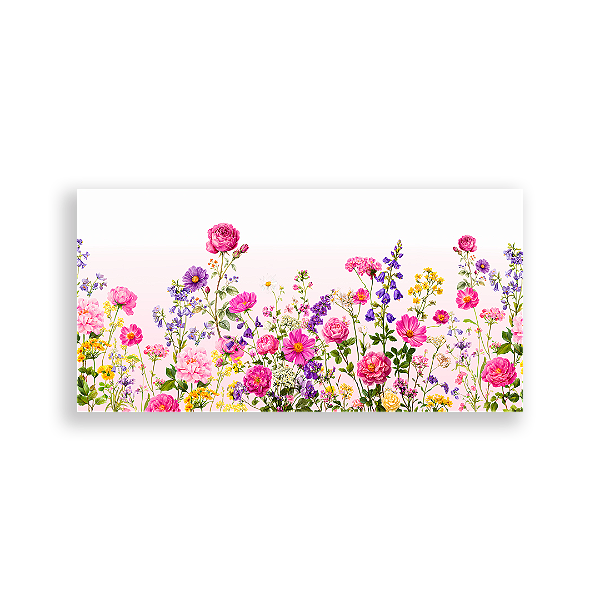 Capa Painel Retangular Sublimado - Floral -Vivi Mide