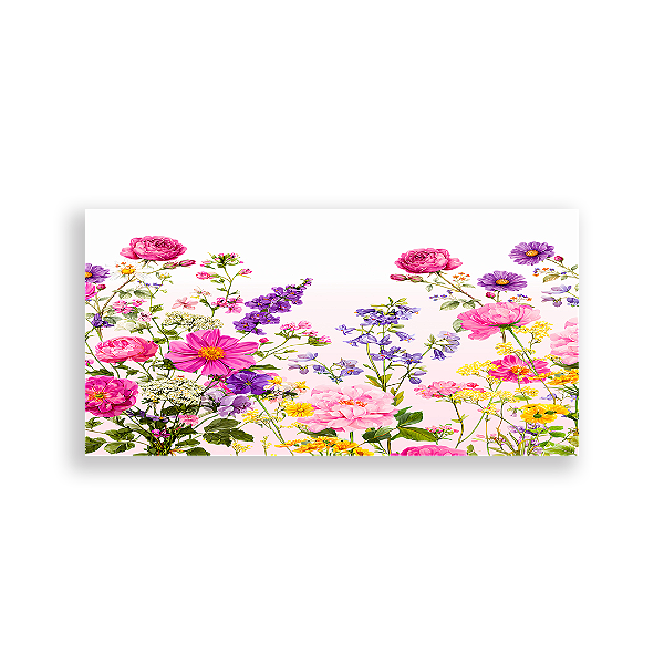 Capa Painel Retangular Sublimado - Floral -Vivi Mide
