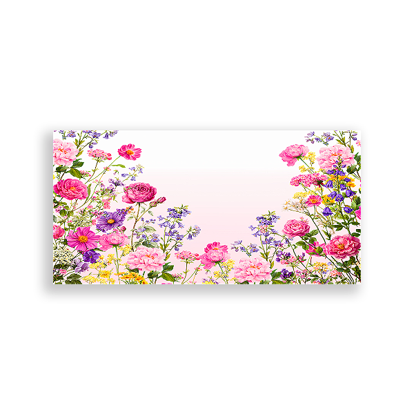 Capa Painel Retangular Sublimado - Floral -Vivi Mide
