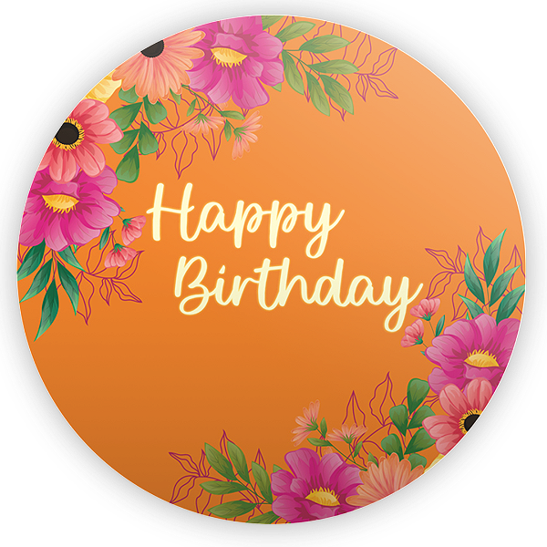 Capa Mini Painel Sublimado - Aniversário