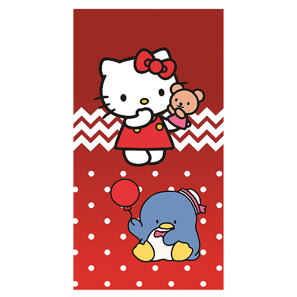 Capa Mini Faixa Lateral Sublimado - Hello Kitty
