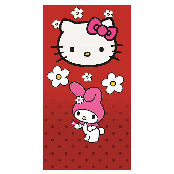 Capa Mini Faixa Lateral Sublimado - Hello Kitty
