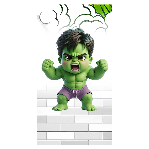 Capa Faixa Lateral Sublimado - Hulk