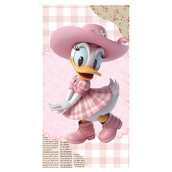 Capa Mini Faixa Lateral Sublimado - Fazendinha Mickey e Minnie