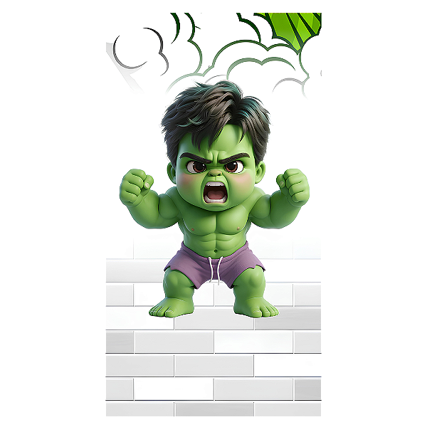 Capa Mini Faixa Lateral Sublimado - Hulk
