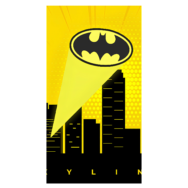 Capa Mini Faixa Lateral Sublimado - Batman Baby