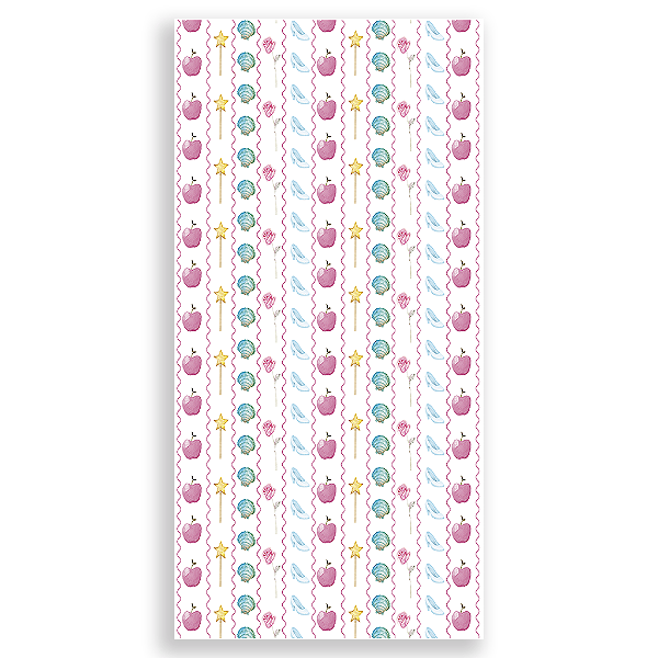 Capa Faixa Lateral Sublimado - Fundo Princesas -Vivi Mide