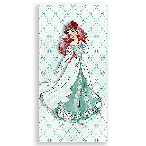Capa Faixa Lateral Sublimado - Princesa Pequena Sereia -Vivi Mide