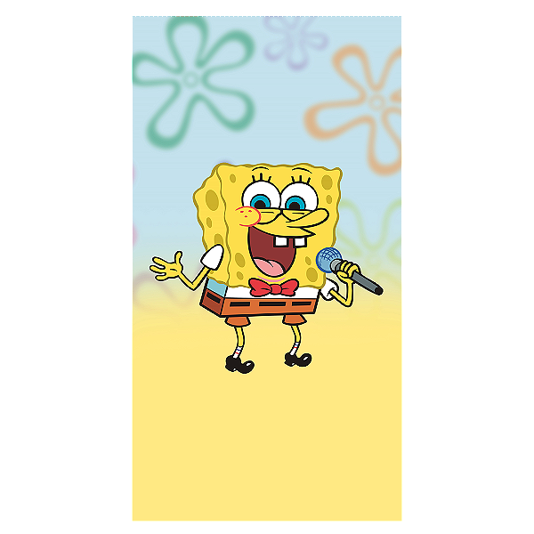 Capa Faixa Lateral Sublimado - Bob Esponja