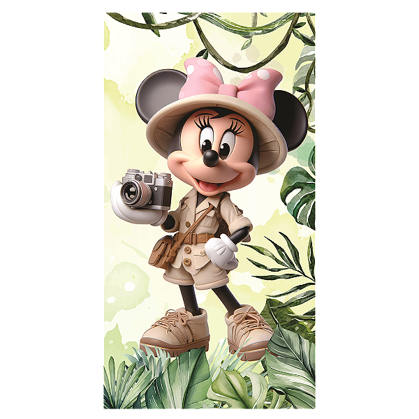 Capa Faixa Lateral Sublimado - Minnie Safari