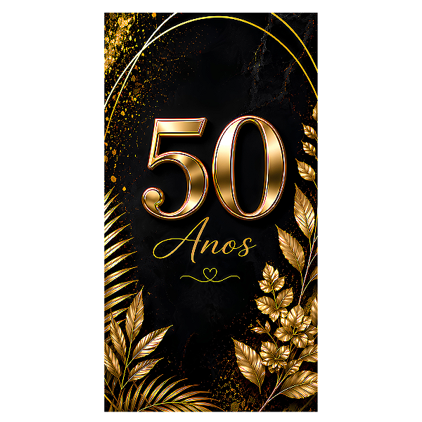 Capa Faixa Lateral Sublimado - 50 Anos