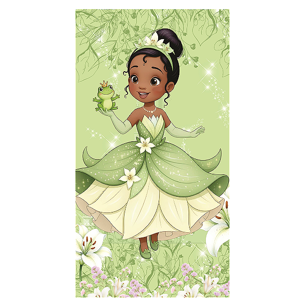 Capa Faixa Lateral Sublimado - Princesa Tiana
