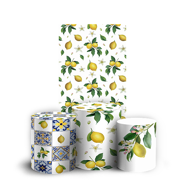 Capas Faixa Lateral e Trio Cilindro Sublimado Veste Fácil - Limao Siciliano