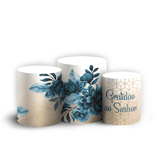 Capas Trio Cilindro Sublimado Veste Fácil - Gratidão