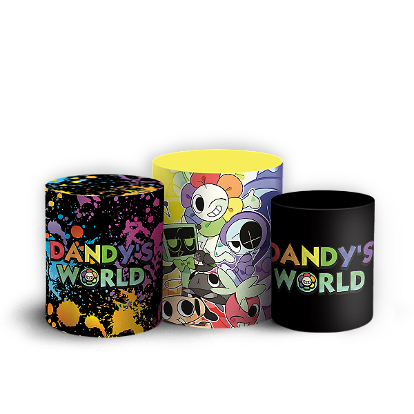 Capas Trio Cilindro Sublimado Veste Fácil - Dandy's World