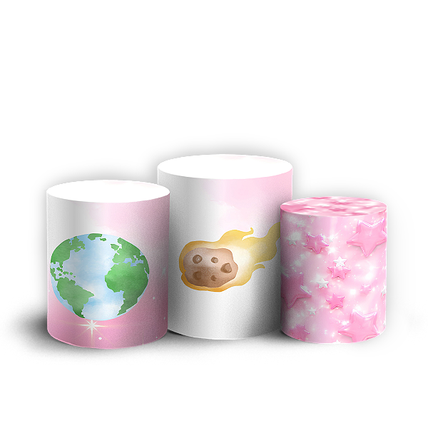 Capas Trio Cilindro Sublimado Veste Fácil - Astrounauta