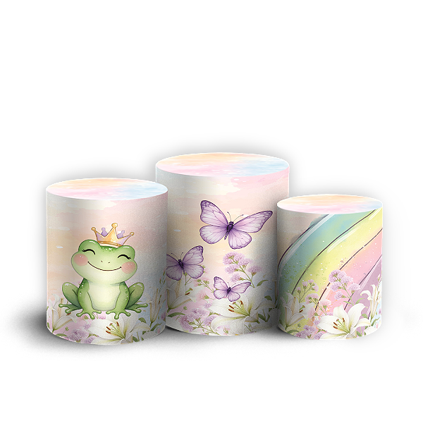 Capas Trio Cilindro Sublimado Veste Fácil - Princesa Tiana