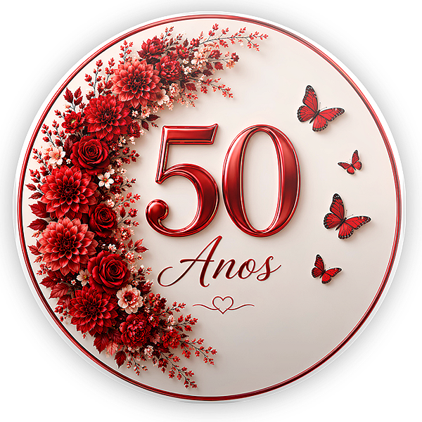 Capa Mini Painel Sublimado - 50 Anos