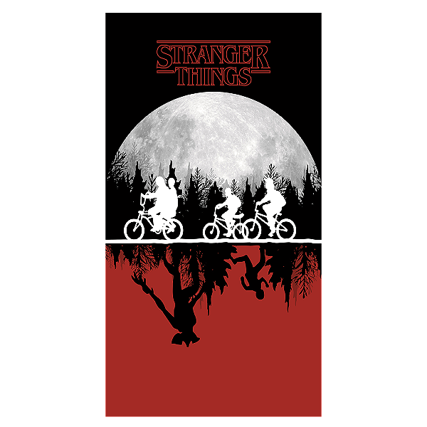 Capa Mini Faixa Lateral Sublimado - Stranger Things - 1,2M X 2,2M
