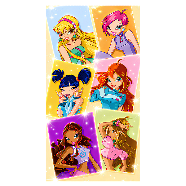 Capa Mini Faixa Lateral Sublimado - O Clube das Winx