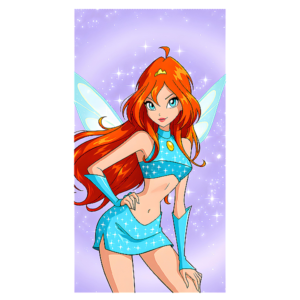 Capa Mini Faixa Lateral Sublimado - O Clube das Winx