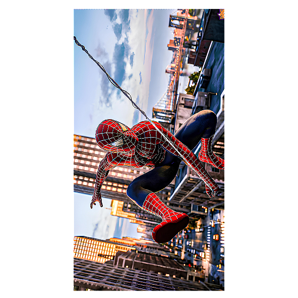 Capa Faixa Lateral Sublimado - Homem Aranha
