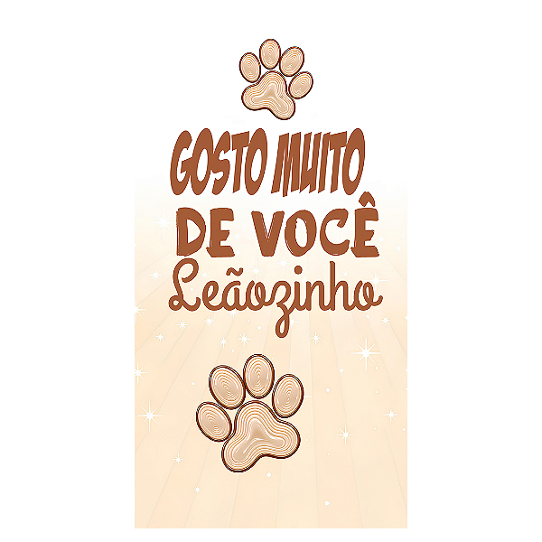 Capa Faixa Lateral Sublimado - Leãozinho