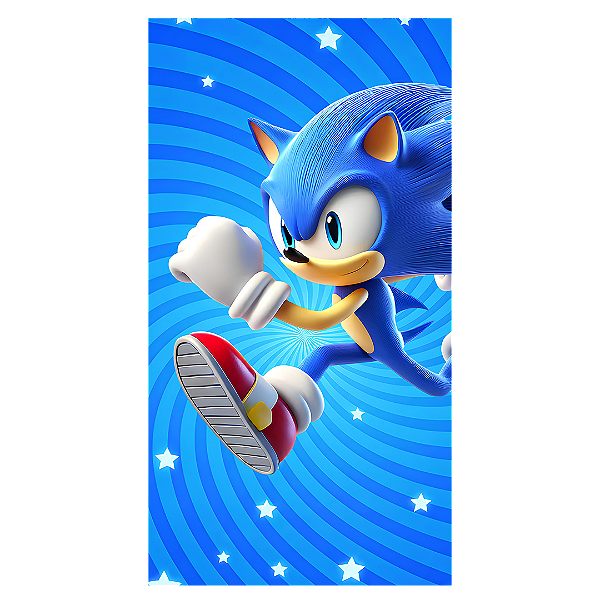 Capa Faixa Lateral Sublimado - Sonic