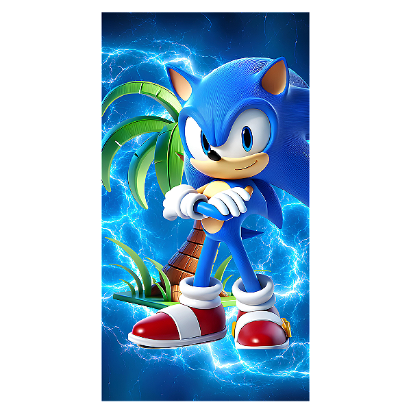 Capa Faixa Lateral Sublimado - Sonic