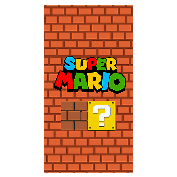 Capa Faixa Lateral Sublimado - Super Mario
