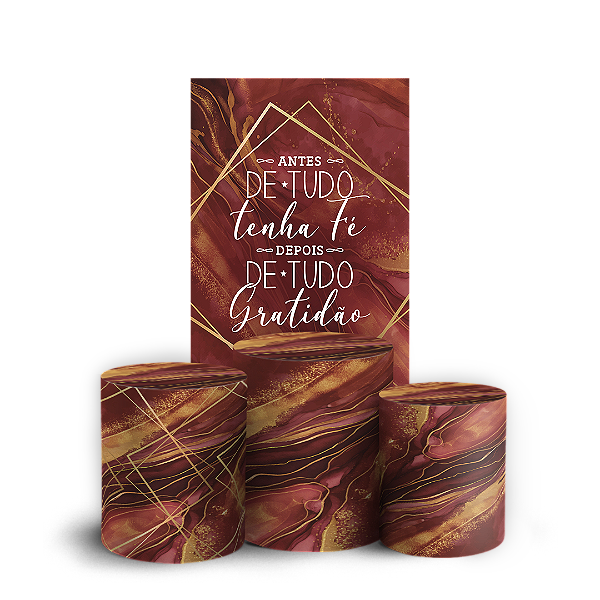 Capas Faixa Lateral e Trio Cilindro Sublimado Veste Fácil - Gratidão