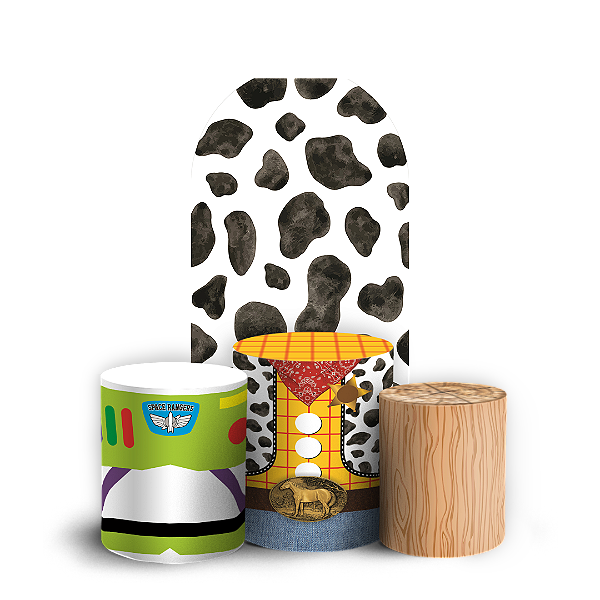Capas Faixa Lateral e Trio Cilindro Sublimado Veste Fácil - Toy Story