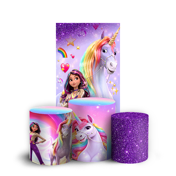 Capas Faixa Lateral e Trio Cilindro Sublimado Veste Fácil - Academia do Unicornio