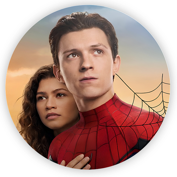 Capa Painel Redondo Sublimado - Homem Aranha