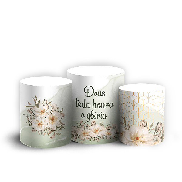 Capas Trio Cilindro Sublimado Veste Fácil - Gratidão