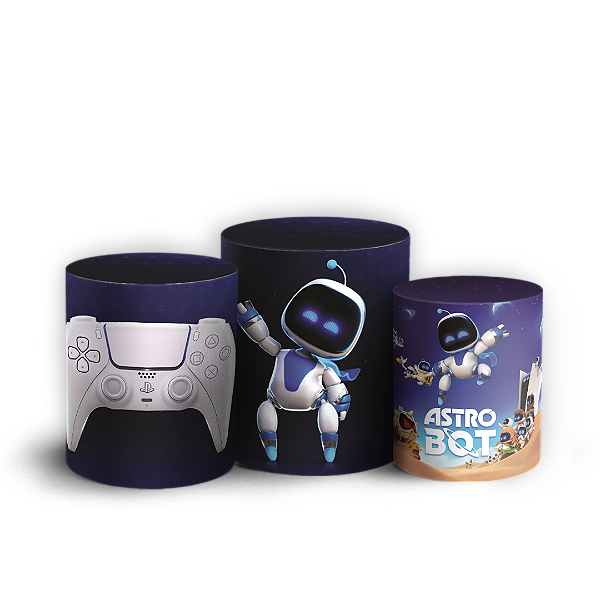 Capas Trio Cilindro Sublimado Veste Fácil - Astro Bot