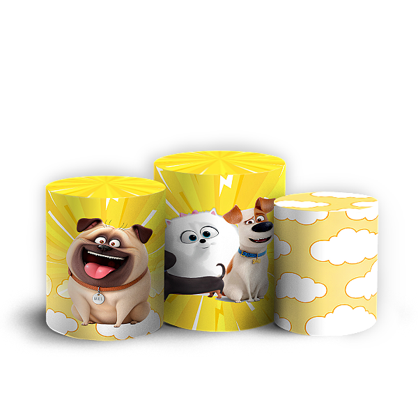 Capas Trio Cilindro Sublimado Veste Fácil - A Vida Secreta dos Animais