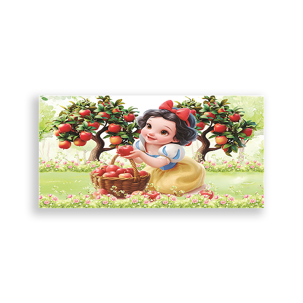 Capa Painel Retangular Sublimado - Branca de Neve