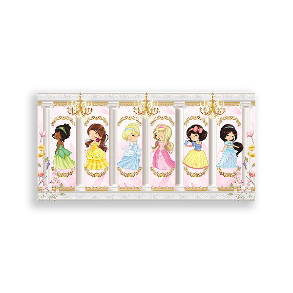 Capa Painel Retangular Sublimado - Princesas