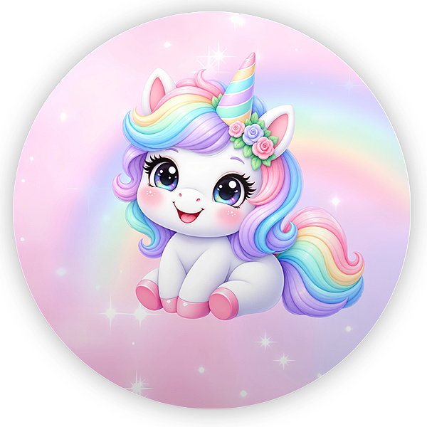 Capa Mini Painel Sublimado - Unicornio