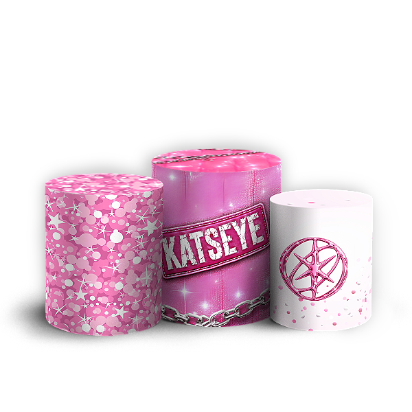 Capas Trio Cilindro Sublimado Veste Fácil - Katseye