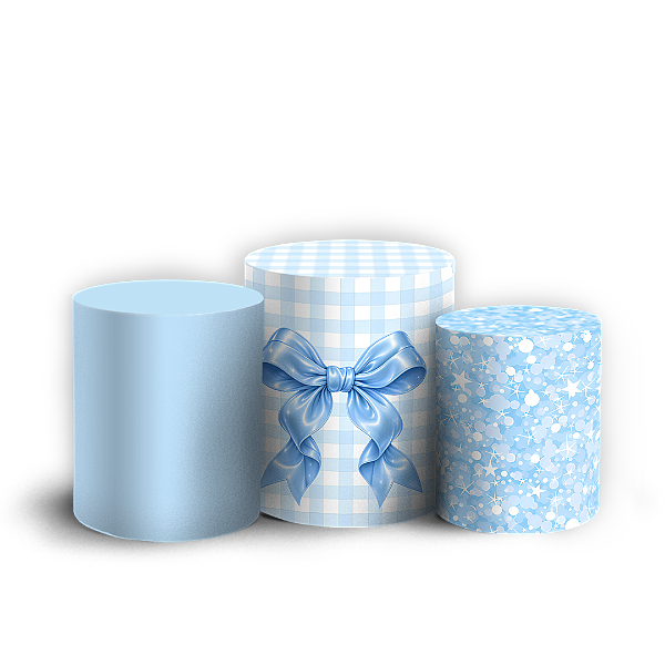Capas Trio Cilindro Sublimado Veste Fácil - Laços