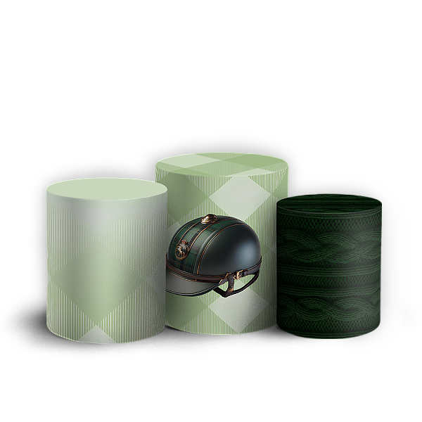 Capas Trio Cilindro Sublimado Veste Fácil - Ursinho Elegante