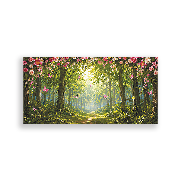 Capa Painel Retangular Sublimado - Floresta Encantada