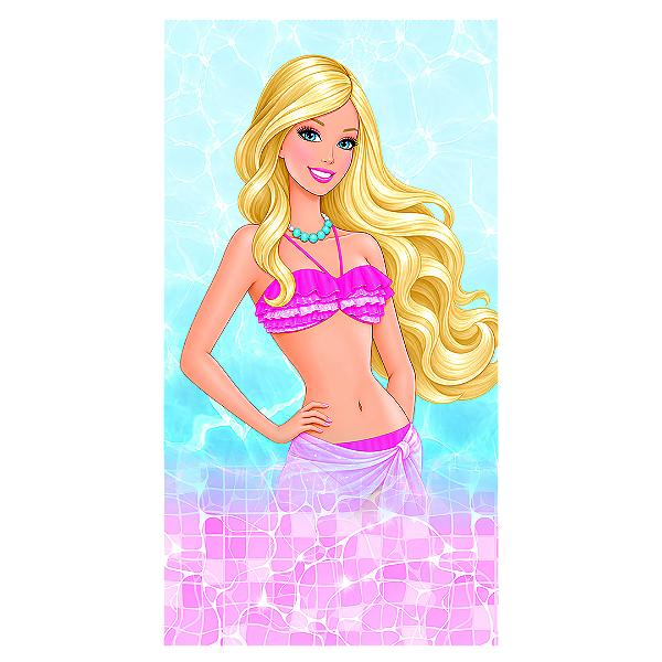Capa Faixa Lateral Sublimado - Barbie