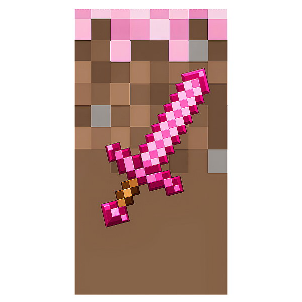 Capa Faixa Lateral Sublimado - Minecraft