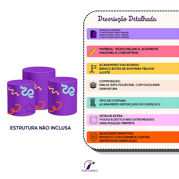 Capas Trio Cilindro Sublimado Veste Fácil - A Arca de Noé